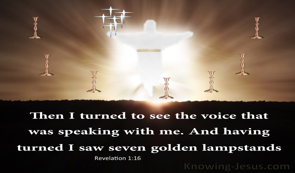 Revelation 1:12 Seven Golden Lampstands (brown)